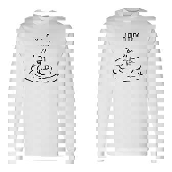 I'm Fine Like Hand Thumbs Up On Water Surface I'm Fine Long Sleeve T-Shirt | Mazezy