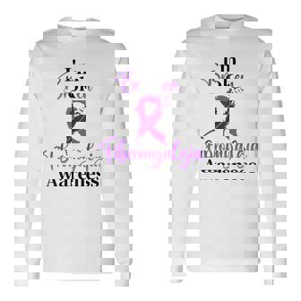 I'm Ok Broken Fibro Ribbon Fibromyalgia Awareness Spoonie Long Sleeve T-Shirt | Mazezy