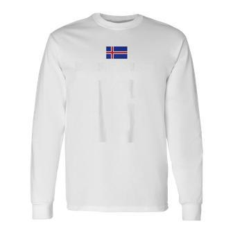 Isländische Namen Fußball Island Sauf Trikot Mallorca Langarmshirts - Seseable