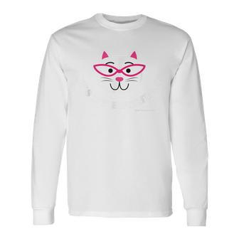 It's My Birthday Cat With Glasses T Long Sleeve T-Shirt - Monsterry UK