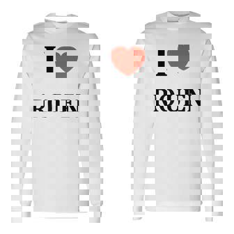 J'aime Maille France Rouen I Love Rouen T-shirt à manches longues - Cadeauxyz