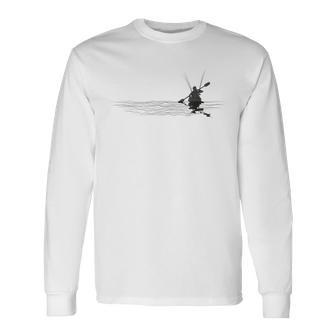 Kayak Fishing For Kayak Angler Kayaking Fisherman Graphic Long Sleeve T-Shirt - Monsterry