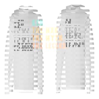 Ken The Man The Myth The Legend Personalized Ken Long Sleeve T-Shirt - Thegiftio