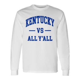 Kentucky Vs All Y'all Throwback Classic Long Sleeve T-Shirt - Seseable