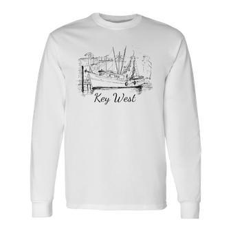 Key West Florida Vintage Vacation Long Sleeve T-Shirt - Monsterry