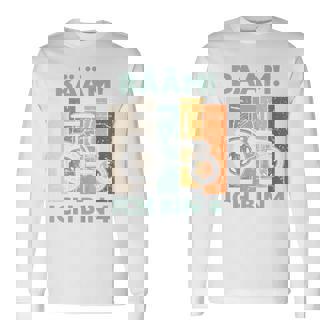 Kinder Bääm Ich Bin 4 Vier Jahre Junge 4Th Birthday Tractor Langarmshirts - Seseable