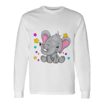 Kinder Ich Bin Schon 3 Jahre Alt Cute Elephant 3Rd Birthday Langarmshirts - Seseable