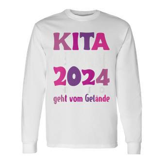 Kinder Kindertagesstätte Abschied Kinder Kita Abgänger 2024 Langarmshirts - Seseable