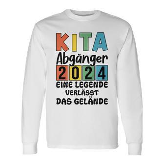 Kinder Kita Abgänger 2024 Schulkind Einschulung Schule Letzter Tag Langarmshirts - Geschenkecke