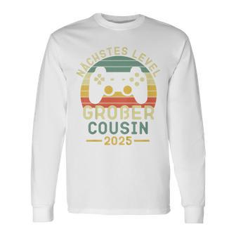 Kinder Nächstes Level Großer Cousin 2025 Großer Cousin 2025 Langarmshirts - Geschenkecke