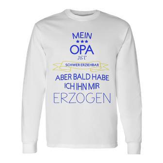 Kinder Opa Erziehen Kinder Langarmshirts - Seseable