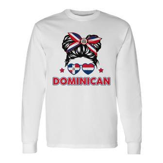 La Dominican Republica Hispanic Heritage Dominicana Kid Girl Long Sleeve T-Shirt - Seseable