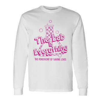 The Lab Is Everything Retro Lab Tech Lab Week 2024 Long Sleeve T-Shirt - Monsterry