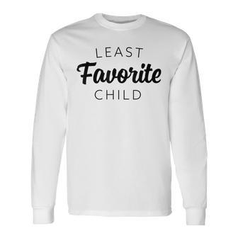Least Favorite Child Cute Christmas Theme Holiday Long Sleeve T-Shirt - Monsterry CA