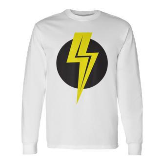 Lightning Bolt And Circle T For Boys And Girls Long Sleeve T-Shirt - Monsterry DE