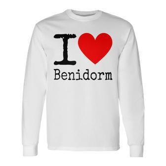 I Love Benidorm Long Sleeve T-Shirt - Thegiftio UK