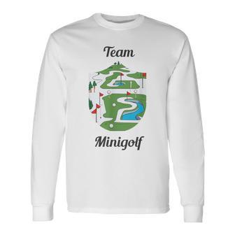 Lustiges Minigolf Team Motiv Mit Lustigem Minigolf Spruch Langarmshirts - Geschenkecke