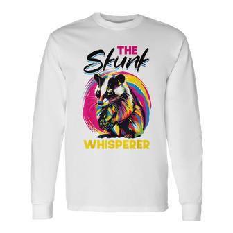 Lustiges Stinktier The Skunk Whisperer Langarmshirts - Seseable