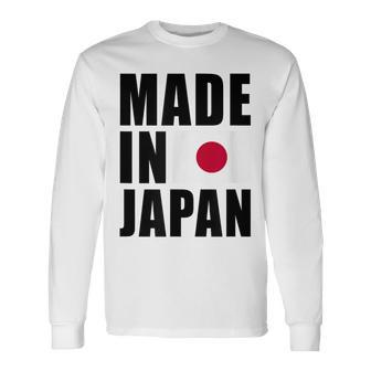 Made In Japan Japanese Flag Pride Long Sleeve T-Shirt - Monsterry DE