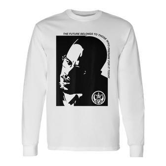 Malcom Future Civil Rights X Quote Long Sleeve T-Shirt - Monsterry UK