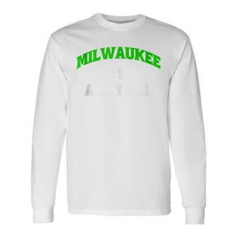 Milwaukee Vs All Y'all Weathered Slang Vintage Long Sleeve T-Shirt - Monsterry CA