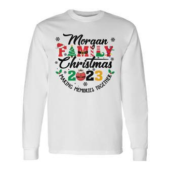 Morgan Family Name Christmas Matching Surname Xmas Long Sleeve T-Shirt - Seseable