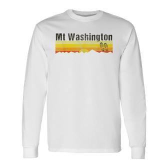Mt Washington Nh Vintage Mt Washington Long Sleeve T-Shirt - Monsterry DE