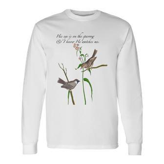 Musical Gospel Message Eye On The Sparrow Long Sleeve T-Shirt - Monsterry CA