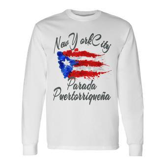 National Puerto Rican Day Parade Puerto Rico Festival Long Sleeve T-Shirt - Monsterry UK