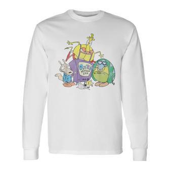 Nickelodeon Rocko's Modern Life Character Group Long Sleeve T-Shirt - Monsterry UK