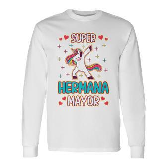 Niños Mejor Gran Hermana Unicornio Regalooy A Ser Hermana Mayor Camiseta de manga larga - Regaloses