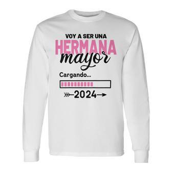 Niños Voy A Ser Una Hermana Mayor 2024 Hermana Mayor 2024 Camiseta de manga larga - Regaloses