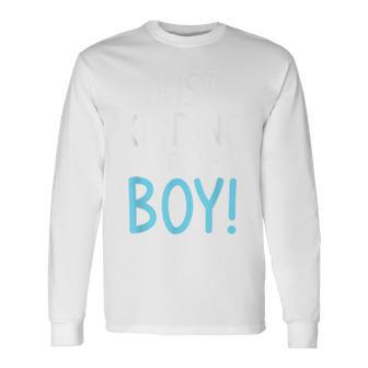 Nur Ein Scherz Es Ist Ein Junge Gender Reveal Pink S Langarmshirts - Geschenkecke