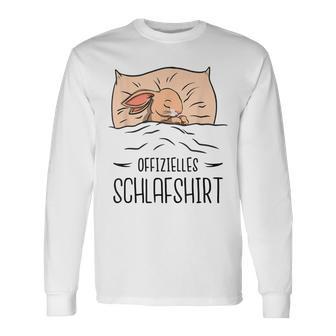 Offizielles Schlaf Süßer Hase Beim Schlafen Langarmshirts - Geschenkecke