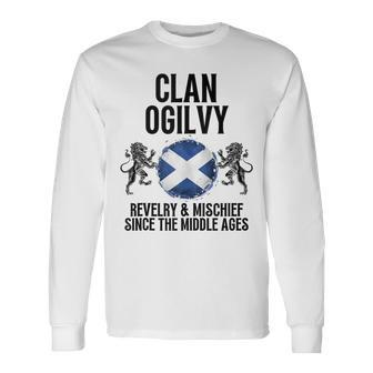 Ogilvy Clan Scottish Family Name Scotland Heraldry Long Sleeve T-Shirt - Seseable