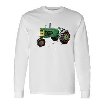 Old Oliver 88 Tractor Long Sleeve T-Shirt - Seseable