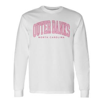Outer Banks Obx North Carolina Summer Retro Preppy Throwback Long Sleeve T-Shirt - Monsterry AU