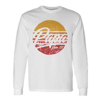 Papa Seit 1971 50 Geburtstag 50 Jahre Als Papa Retro Langarmshirts - Geschenkecke