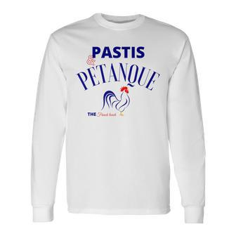 Pastis And Pétanque Humoristic Alcohol Apio Factor Langarmshirts - Seseable