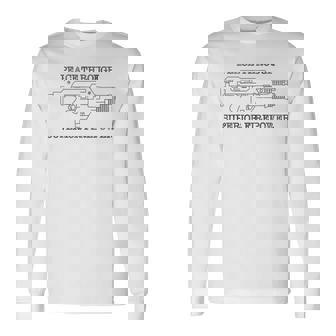 Peace Through Superior Firepower Oxymoron Pulse Rifle Long Sleeve T-Shirt - Monsterry