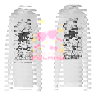 Polska Ideas Polacas Para Niños Con Bandera De Polonia & Pierogi Camiseta de manga larga - Regaloses