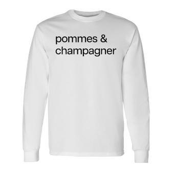 Pommes & Champagner X Liebe Champagne Frites Love Fun Langarmshirts - Geschenkecke