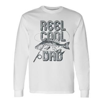 Reel Cool Dad Fishing Fathers Day For Fisherman Long Sleeve T-Shirt - Seseable