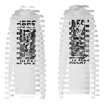 Respect The Locals Sasquatch Long Sleeve T-Shirt | Mazezy