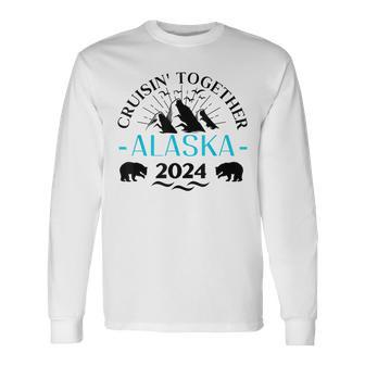 Retro Alaska Cruise 2024 Family Cruise 2024 Family Matching Long Sleeve T-Shirt - Seseable