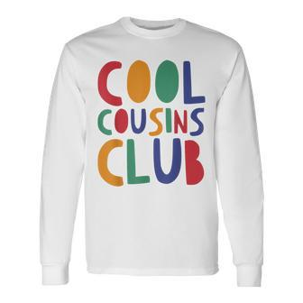Retro Cool Cousin Club Cousin Squad Crew Matching Family Long Sleeve T-Shirt - Monsterry CA