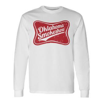Retro Cowgirl Oklahoma Smokeshow Small Town Western Country Long Sleeve T-Shirt - Monsterry CA