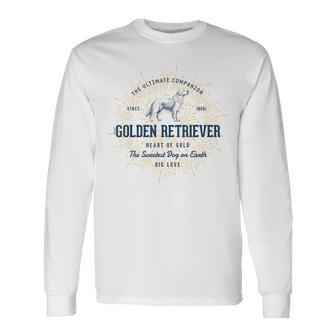 Retro Golden Retriever Vintage Long Sleeve T-Shirt - Monsterry CA