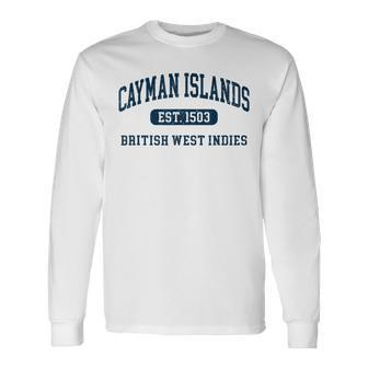 Retro Grand Cayman Islands 1503 Vintage Vacation Souvenir Long Sleeve T-Shirt - Thegiftio UK