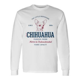 Retro Styled Vintage Chihuahua Long Sleeve T-Shirt - Monsterry UK